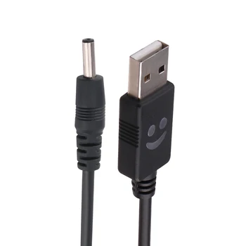BORUiT USB DC 3.5 mm Güç kablo USB Erkek 3.5 jack konnektörü 5V Güç Kaynağı şarj adaptörü için Far El Feneri