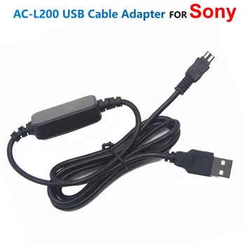AC-L20 AC-L200 AC - L25 5 V USB kablosu Adaptörü Sony DSC-HX200 DSC HX100 HDR-CX105 FDR-AX100 FDR-AXP35 HDR-C6 VG900
