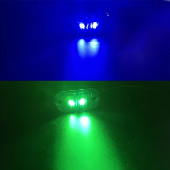 10 ADET 12V / 24V Yan İşaretleyici İşık Uyarı İşıkları Led Diyot İşık Römork Kamyon Sarı Mavi Beyaz Kırmızı LED Yan İşaret Lambası