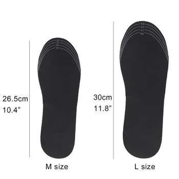 1 Çift Şarj Edilebilir elektrik pili İsıtıcı Ayakkabı İsıtıcı Kış Sıcak Tutmak Elektrikli Termal Astarı USB Isıtmalı Tabanlık 0