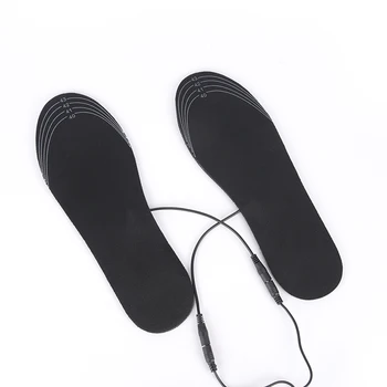 1 Çift Şarj Edilebilir elektrik pili İsıtıcı Ayakkabı İsıtıcı Kış Sıcak Tutmak Elektrikli Termal Astarı USB Isıtmalı Tabanlık 4