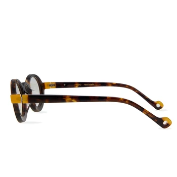 Eooem Yeni Küçük Vintage Yuvarlak Şekil El Yapımı Gözlük gözlük çerçeveleri Tam Jant Asetat Retro Yapmak Lens Süper Hafif Çerçeve 0