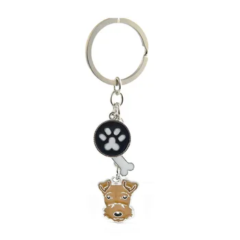 Chihuahua kolye anahtar zincirleri kadınlar kızlar erkekler için metal alaşım pet köpek çanta uğuru araba anahtarlık anahtarlık tutucu moda hediyeler