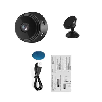 Mini A9 Cemera 1080 P Yüksek Çözünürlüklü WİFİ CCTV IP Gece Görüş Ses Video Güvenlik Kablosuz Güvenlik Kameraları ile Gece görüş 1