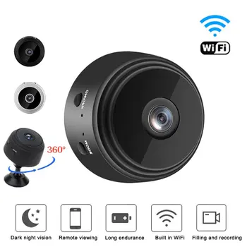 Mini A9 Cemera 1080 P Yüksek Çözünürlüklü WİFİ CCTV IP Gece Görüş Ses Video Güvenlik Kablosuz Güvenlik Kameraları ile Gece görüş 4