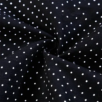 Kadife Kumaş Pamuk Baskılı Metre Giyim Elbiseler Mont Dıy Dikiş Çiçek Kumaş Yumuşak Kalın Zarif Siyah Beyaz 0