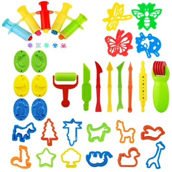 26 Adet Set DIY Hamuru Kalıp Modelleme Kil Aksesuarları Oyun Hamuru Aracı Kiti Plastik bıçak seti Kalıp Çocuk Eğitici Oyuncaklar