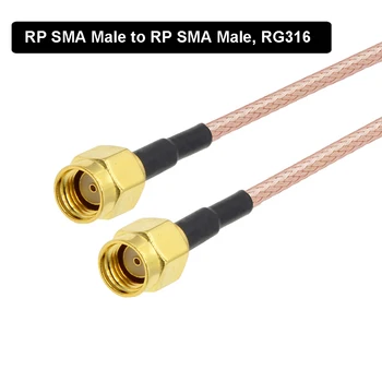 RG316 Kablo SMA Erkek SMA Erkek / Dişi RF Adaptörü Pigtail 50 Ohm WIFI yönlendirici Anten Uzatma Kablosu Jumper RF Koaksiyel Kablo 1