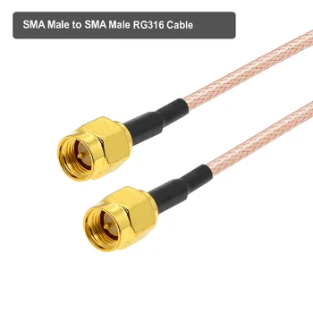 RG316 Kablo SMA Erkek SMA Erkek / Dişi RF Adaptörü Pigtail 50 Ohm WIFI yönlendirici Anten Uzatma Kablosu Jumper RF Koaksiyel Kablo 4