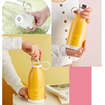 Elektrikli Meyve Sıkacağı Mini Taşınabilir Blender Meyve Mikserler Meyve Sıkacağı Çok Fonksiyonlu Meyve Suyu Makinesi Blender Smoothies Mikser 0