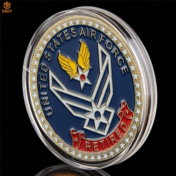 ABD Emekli Hava Kuvvetleri Her Şeyden Önce Bütünlük Hizmeti Mükemmel Onur Bronz El kazınmış Koleksiyon Mücadelesi Coin 4
