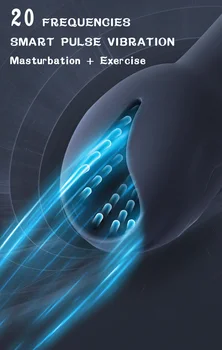 20 Hızları Vibratör mastürbasyon kupası Erkekler için Erkek Masturbator Otomatik Oral Climax Glans Teşvik Masaj Seks Oyuncakları Yetişkinler için 2