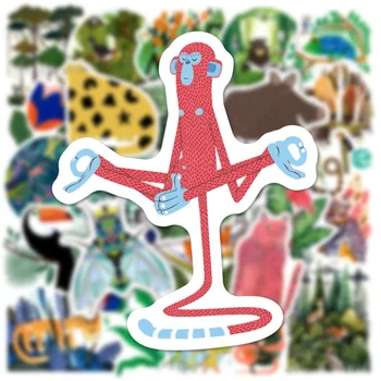 10/50 adet Sanat Ins Rüzgar Orman Karikatür Hayvanlar ve Bitkiler Graffiti Çıkartmalar DIY Dizüstü Telefon Gitar Sticker 3