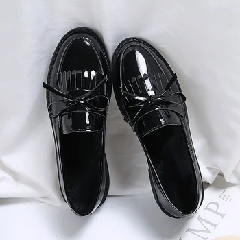 Kadın Flats ilkbahar yaz ayakkabı kadın sandalias2022 slaytlar ayakkabı tasarımcısı Loafer'lar Patent Deri Düşük Topuklu Oxford spor ayakkabı 5