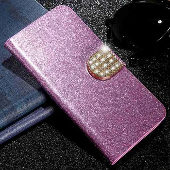 Glitter Telefon Kılıfı İçin Huawei Onur 20 30 Pro 9X 8X X10 20Lite ışık Flip Case deri cüzdan Kılıf xonor Onur 30S Kapak etui