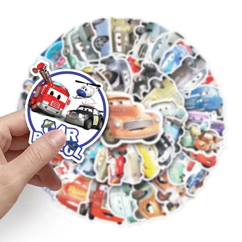 50 adet Disney Çizgi Film Araba Çıkartmaları Graffiti Çıkartmaları DIY Dizüstü Bagaj Dizüstü Telefon Su Geçirmez Sevimli Sticker Çocuklar için Oyuncak 0