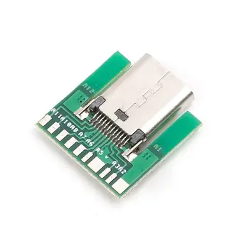 USB 3.1 Tip C Dişi soketli konnektör Fiş SMT Tipi PC Kartı DIY 24pin