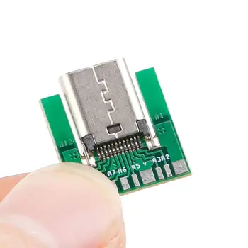 USB 3.1 Tip C Dişi soketli konnektör Fiş SMT Tipi PC Kartı DIY 24pin 2
