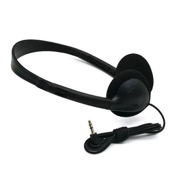 Stokta Kafa Monte bilgisayar kulaklığı Hiçbir Mikrofon Gürültü Iptal Spor MP3 Kulaklık Kablolu stereo kulaklık 1
