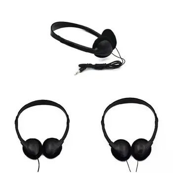 Stokta Kafa Monte bilgisayar kulaklığı Hiçbir Mikrofon Gürültü Iptal Spor MP3 Kulaklık Kablolu stereo kulaklık 4