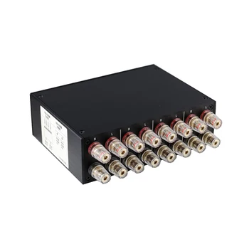 Iki kanallı güç amplifikatörü anahtarı 2 çift hoparlör switcher / güç amplifikatörü switcher / tüp koruma 2 in 2 out