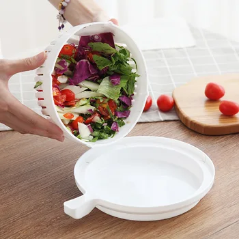 Çekirdek Tipi Sebze Kesici Yardım Meyve Sebze Salatası kesme kasesi Mutfak Plastik Bölücü Salata Kesme Die 1