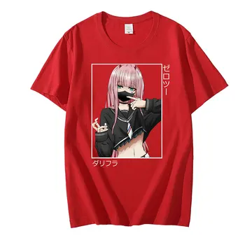 Anime Sıfır İki Grafik Tee Boy erkek T-Shirt Harajuku Yaz Kısa Kollu Üstleri kadın kıyafetleri Gotik Günlük Unisex Tshirt