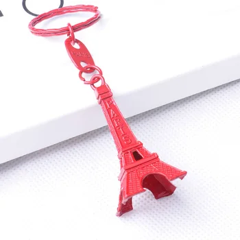 50 adet / grup Paris Eyfel Kulesi Anahtarlık Mini Eyfel Kulesi şeker renk Anahtarlık mağaza reklam promosyon servis ekipmanı 0