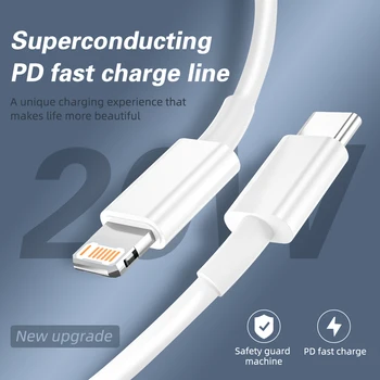 ANKNDO Tipi Usb C Kablosu için iPhone Şarj Kablosu PD 20W Hızlı Şarj için iPad iPhone 11 12 XR 2m Tel için Apple Şarj Kablosu 4