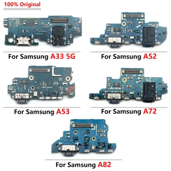 100 % Orijinal USB Şarj Bağlayıcı Şarj Portu Flex Mikrofon Kurulu Samsung A52S A72 A52 A82 A02 A12 A13 A22 A32 4G 5G