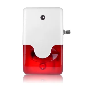 Smarsecur Kapalı / açık Kablolu alarm sireni Strobe flaş ışığı ayarlanabilir hacim siren gsm Alarm sistemi için