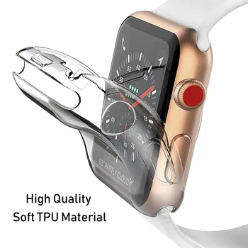 Apple idare dava 6 5 4 3 44mm 40mm 42mm 38mm Tüm-etrafında Ultra ince Açık iwatch Aksesuarlar için iwatch silikon izle serisi