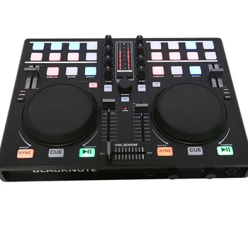 BLACKNOTE DJ denetleyici oynamak disk oynatıcılar Karıştırma MIDI denetleyici bilgisayar ses mikseri karıştırma konsolu ses mikseri