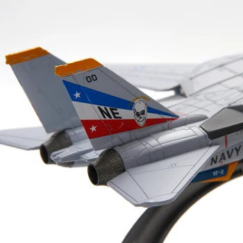 1/100 Ölçekli ABD Amerikan Donanması Ordu F14 Avcı Modelleri Ekran Koleksiyonu Uçak Yetişkin çocuk oyuncakları