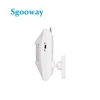 Sgooway 10 Adet CE met kablosuz hareket dedektörü 433 MHZ kablosuz hareket PIR sensörü alarm sistemi için