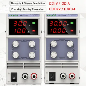 Wanptek Ayarlanabilir DC Güç Kaynağı 30V 10A laboratuar tezgahı Güç Kaynağı Voltaj Regülatörü Sabitleyici Anahtarı AC 110V 220V