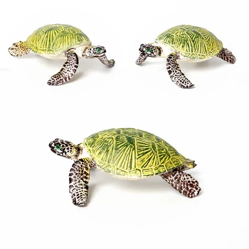 Gerçekçi Minyatür Deniz Yaşamı Deniz Kaplumbağası Modeli Okyanus Hayvan Kaplumbağa Figürleri Akvaryum Dekorasyon Balık Tankı Aksesuarları Oyuncaklar