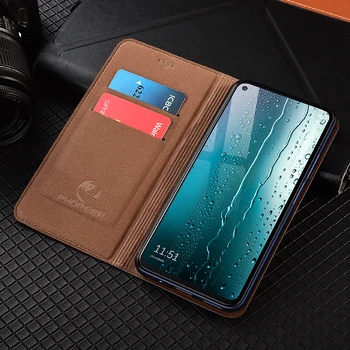 Timsah Hakiki Deri samsung kılıfı Galaxy A5 A6 A7 A8 Artı A9 A6S A8S 2018 Manyetik cüzdan kılıf Telefon Kapak 4