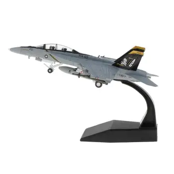 1/100 F/A-18 Strike Fighter Uçak Alaşım Ekran Standı pres döküm Uçak Modeli Anma Koleksiyonu Arkadaşlar için