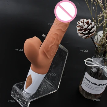 Gerçekçi yapay Penis vibratör kadın geri çekilebilir emme klitoral vantuz stimülasyon titreşimli seks oyuncak Masturbator ısıtma yetişkin 1
