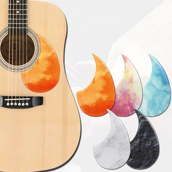 Baskı Koruyucu Gitar Çıkartmalar Kalınlaşmak Su Damlası Şekilli Halk Akustik Gitar Sticker Kendinden yapışkanlı Anti-scratch Paster