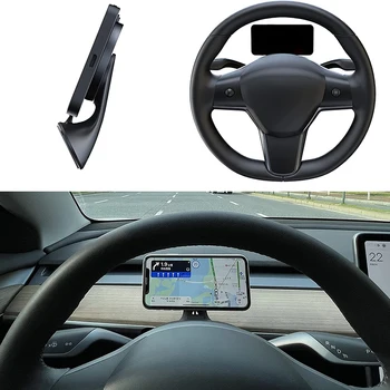 Manyetik Cazibe Dashboard Araç Telefonu Dağı Tesla Modeli 3 Y Kablosuz Şarj Cihazı İle MagSafe Araba Aksesuarları 2020 2021 2022