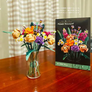 Romantik Gül Aşk buket çiçekler Modeli Yapı Taşı Uyumlu 10280 sevgililer Günü Çiçek Hediye Kız Arkadaşı İçin Oyuncak Stokta