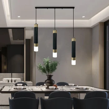 Modern uzun kablo başucu kolye ışık ev mutfak ada yemek oturma odası Bar Cafe droplight tavan asılı kolye lamba 3