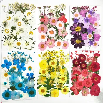 35 ADET/TORBA Kristal Epoksi Dolgu Kuru Çiçek DIY Craft İçin El Yapımı Çiçekler Silikon Kalıplar UV Reçine Dolgu Malzemesi Dekorasyon