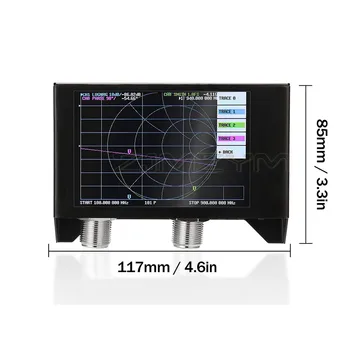 4 İnç TFT lcd ekran SAA-2N NanoVNA V2 3GHz 3000mAh Pil Vektör Ağ Analizörü Kısa Dalga HF VHF UHF Anten Analizörü