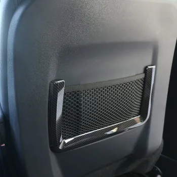 2 adet Karbon Fiber ABS Plastik Arka Koltuk Net Çanta Paneli Trim İçin Range Rover Sport RR Evoque Land Rover Discovery Spor İçin 0