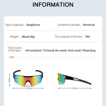 Moda Bisiklet Bisiklet Güneş Gözlüğü Erkek Unisex Yeni Varış Gözlük Rüzgar Geçirmez Ekipmanları Polarize UV400 Koruma Açık Esnek 3