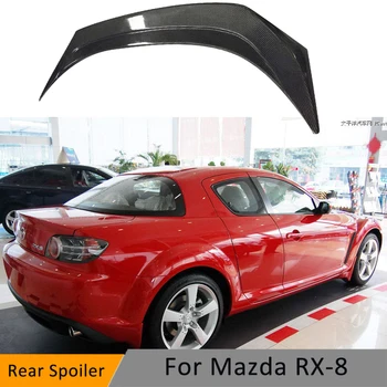 Mazda için RX8 AC Stil FRP Fiber Cam Boyasız Ördek Gagası karbon fiber rüzgarlık Bagaj Kanat Dudak Yarış Aksesuarları Tuning Trim