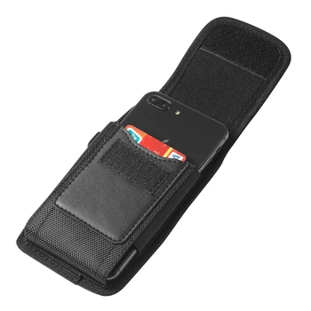 Flip Case OUKİTEL WP5 2020 C18 Pro C21 C22 K3 Pro Y1000 Y5000 Kılıfı Oxford Kumaş Kemer Klipsi Kılıfı kart tutucu Kapak Bel Çantası 5